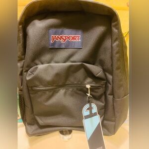 Black JanSport Back Pack with Water Bottle Holder